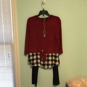 Amy Byer sweater and pants set. New with tags